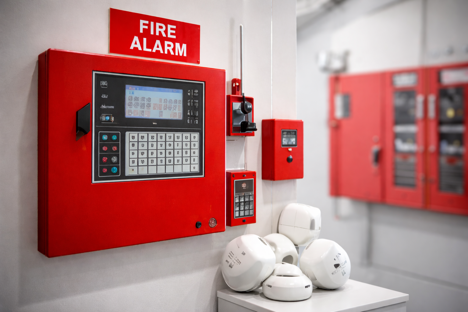 Fire alarm control panel installation